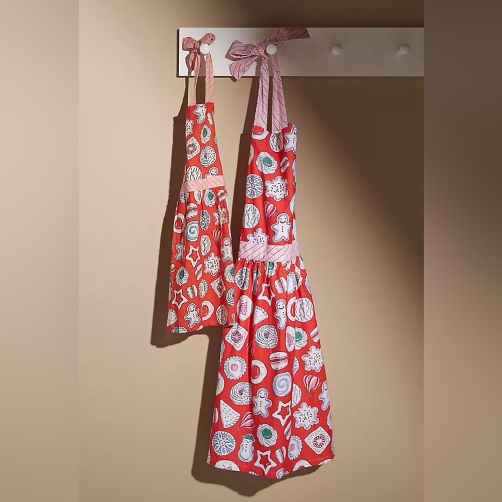 NWT George & Viv Holiday Cookie Apron from Anthropologie.